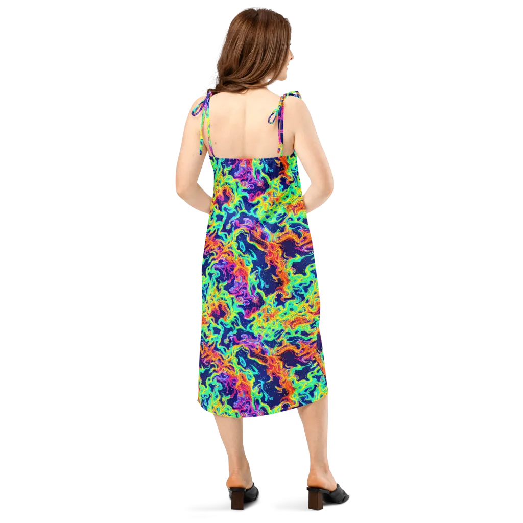 Hypercolor Whirlpool on Slip Dress — Back