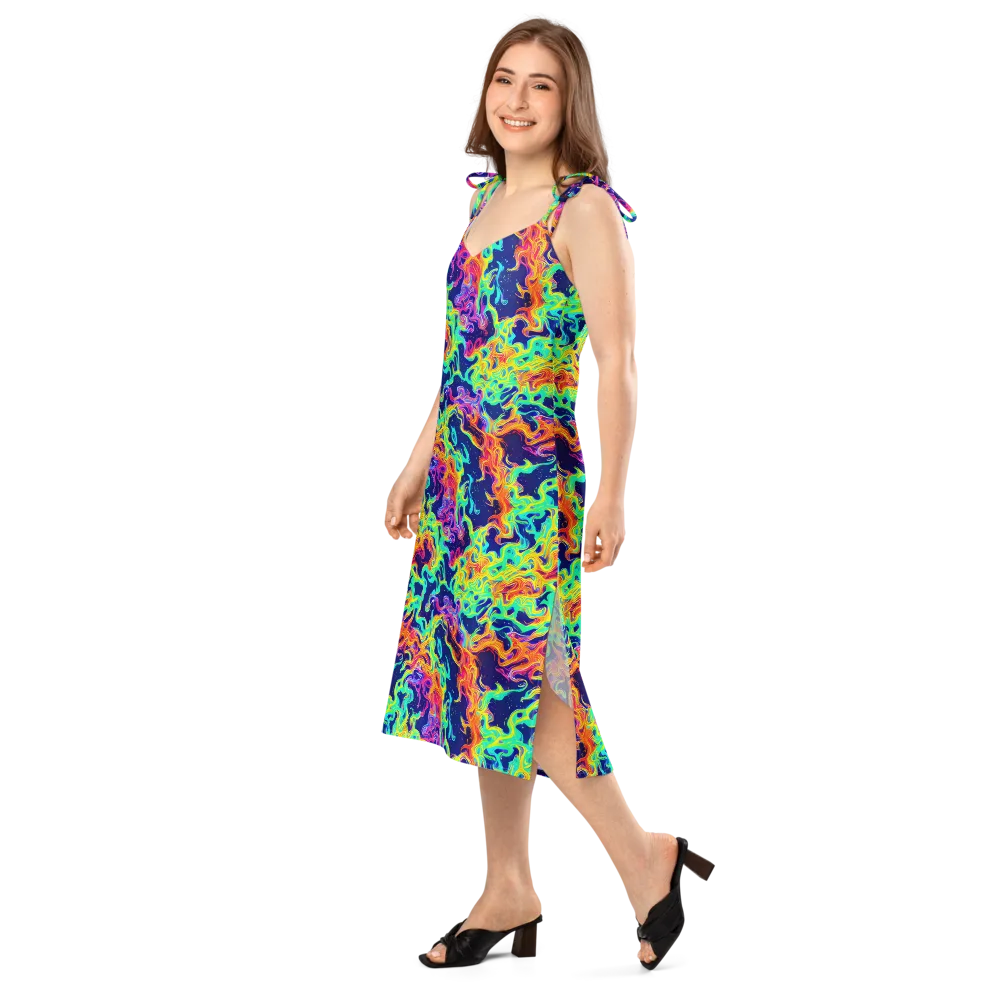 Hypercolor Whirlpool on Slip Dress — Left Front