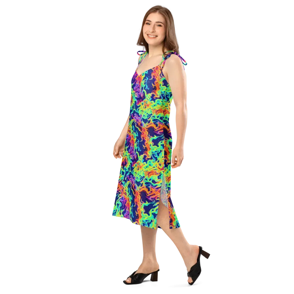 Hypercolor Whirlpool on Slip Dress — Left Front