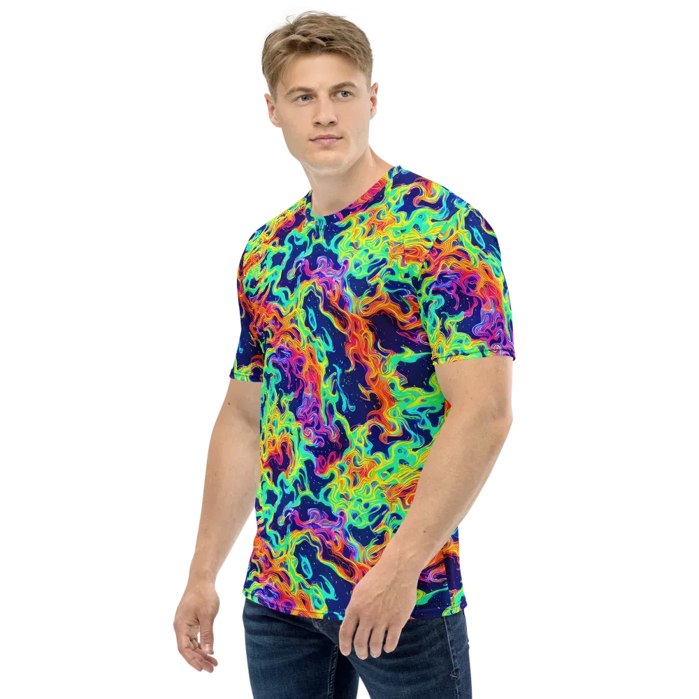 Hypercolor Whirlpool on Men's Crew Neck T-Shirt — Left