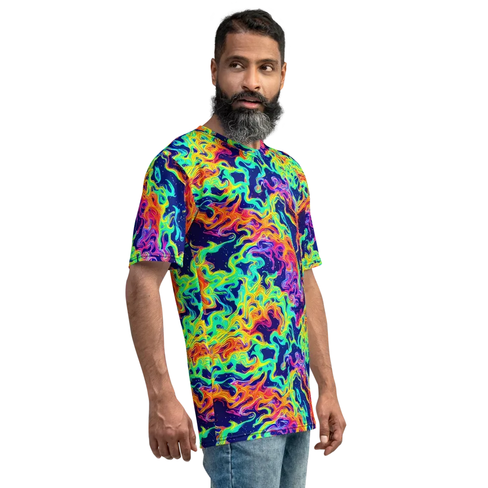Hypercolor Whirlpool on Men's Crew Neck T-Shirt — Right