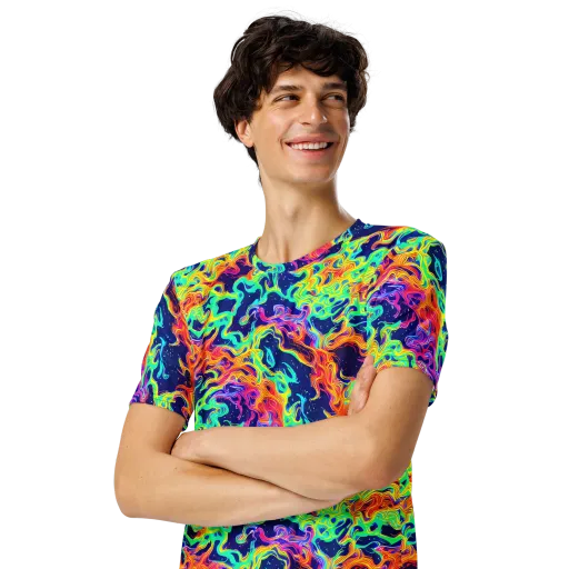 Hypercolor Whirlpool on a Men's Crew Neck T-Shirt