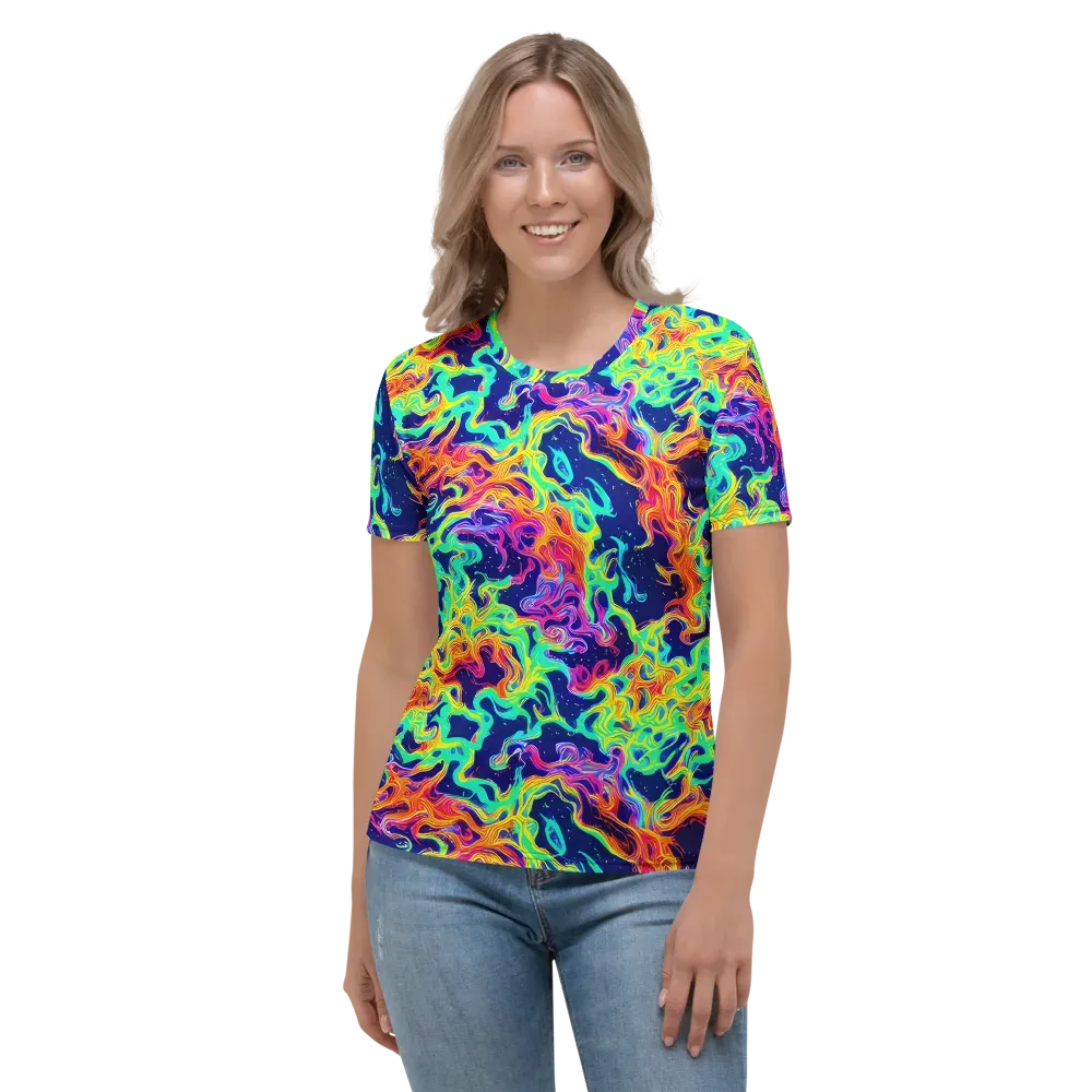 Hypercolor Whirlpool on Women's Crew Neck T-Shirt — Front
