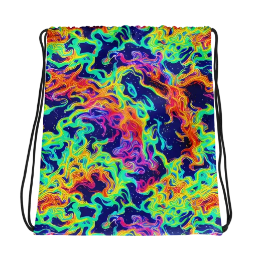 Hypercolor Whirlpool on a Drawstring Bag
