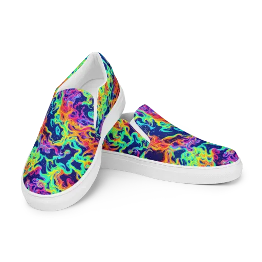 Hypercolor Whirlpool on a Women's Slip-On Canvas Shoes