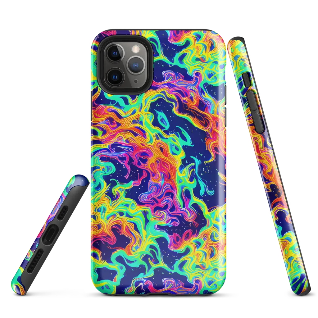 Hypercolor Whirlpool on Tough Case for iPhone® — Front