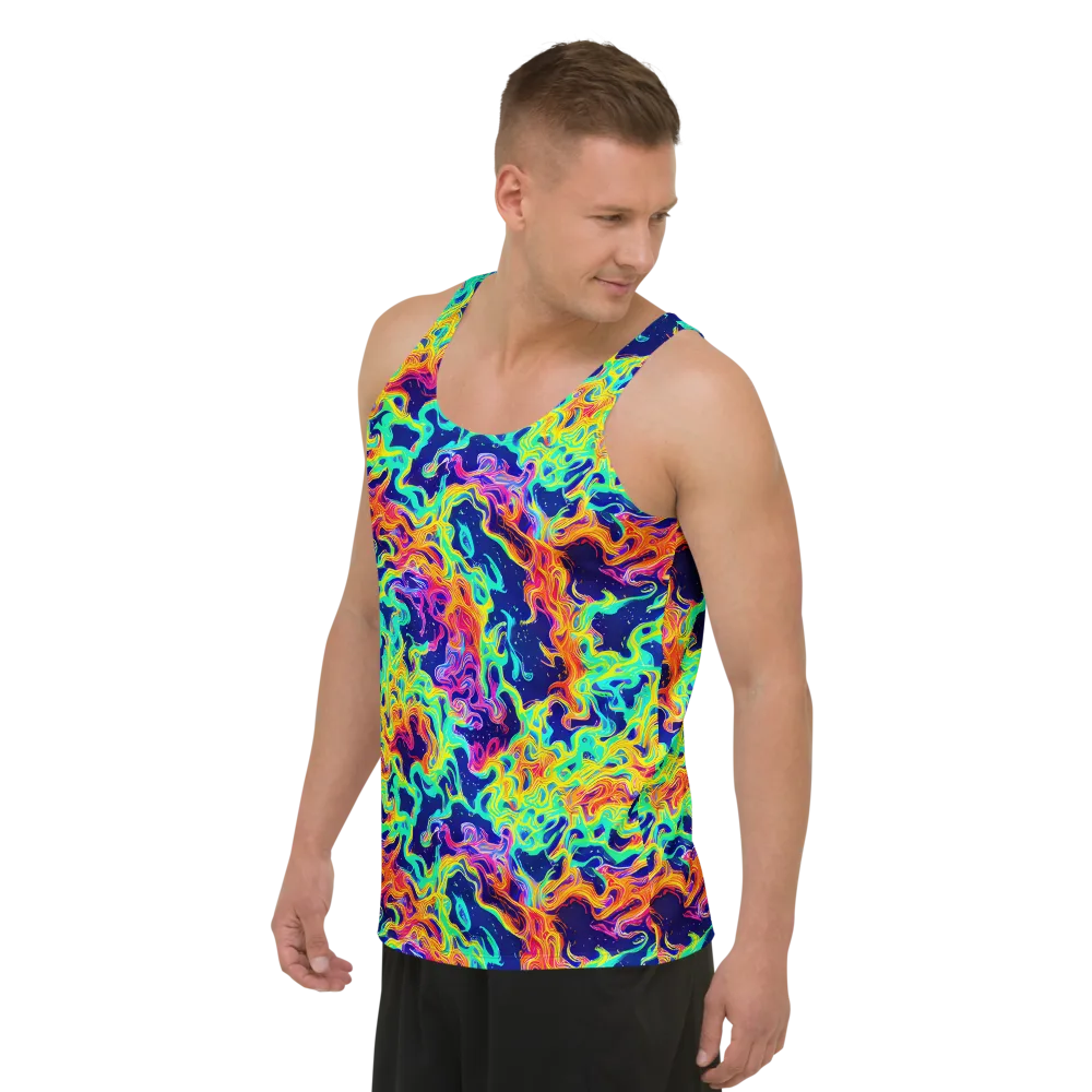 Hypercolor Whirlpool on Men's Tank Top — Left Front