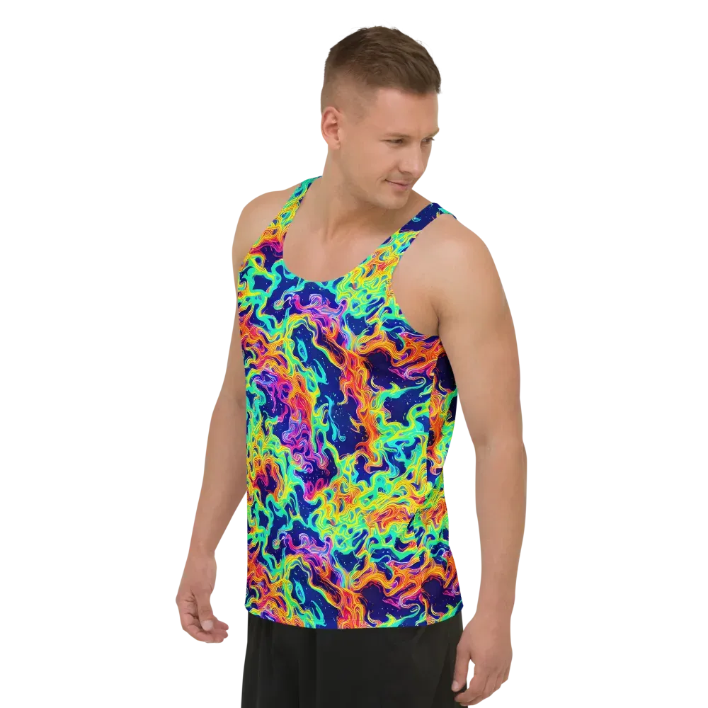 Hypercolor Whirlpool on Men's Tank Top — Left Front