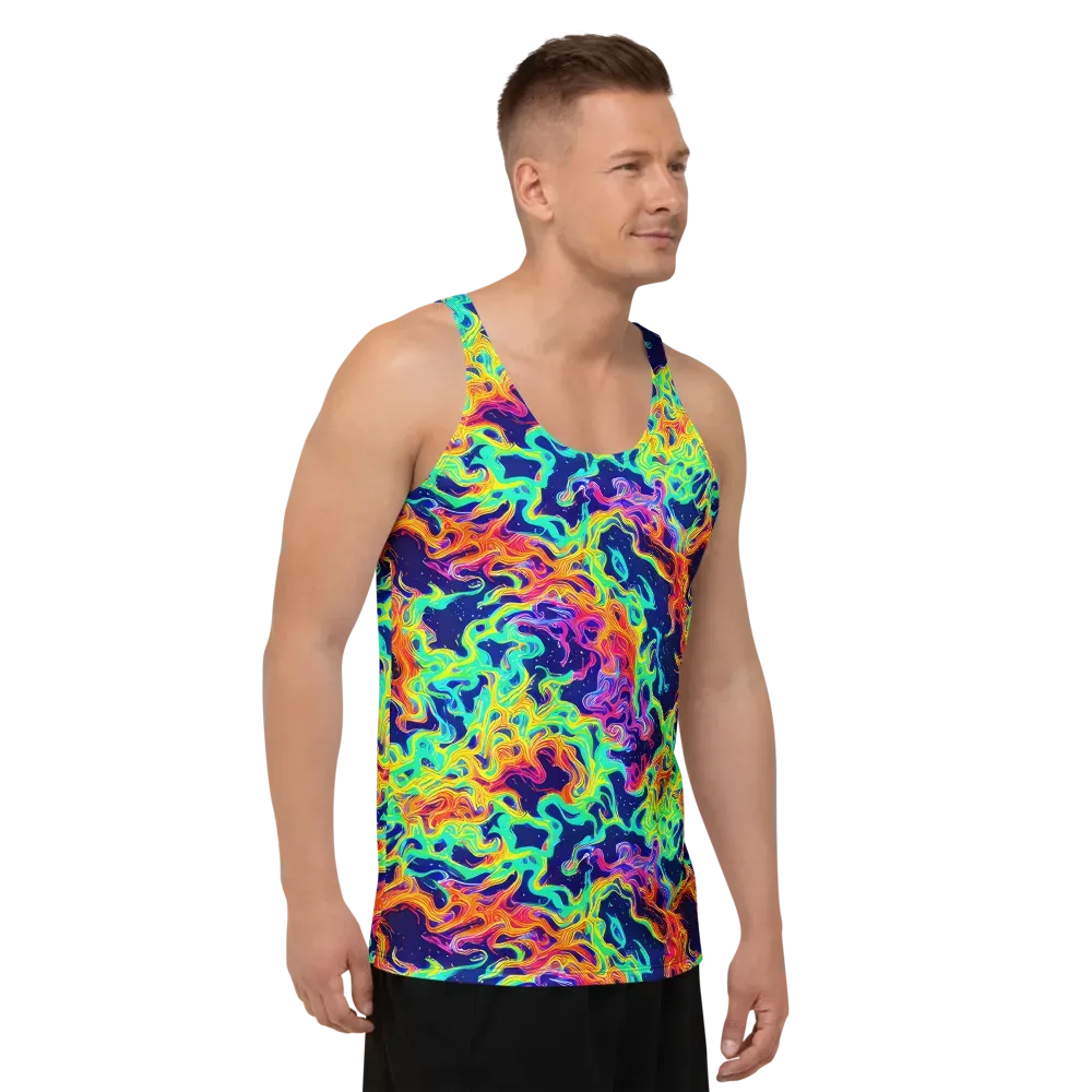 Hypercolor Whirlpool on Men's Tank Top — Right Front