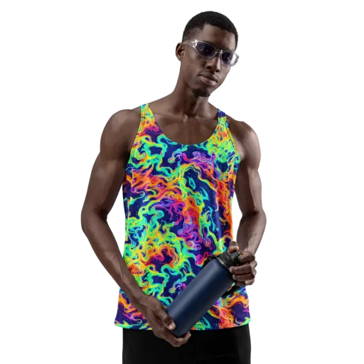 Hypercolor Whirlpool on a Men's Tank Top