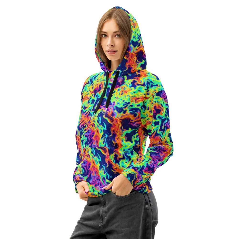 Hypercolor Whirlpool on Cotton Hoodie — Left Front