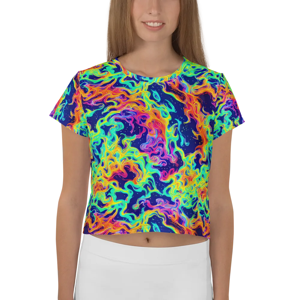Hypercolor Whirlpool on Crop Tee — Front