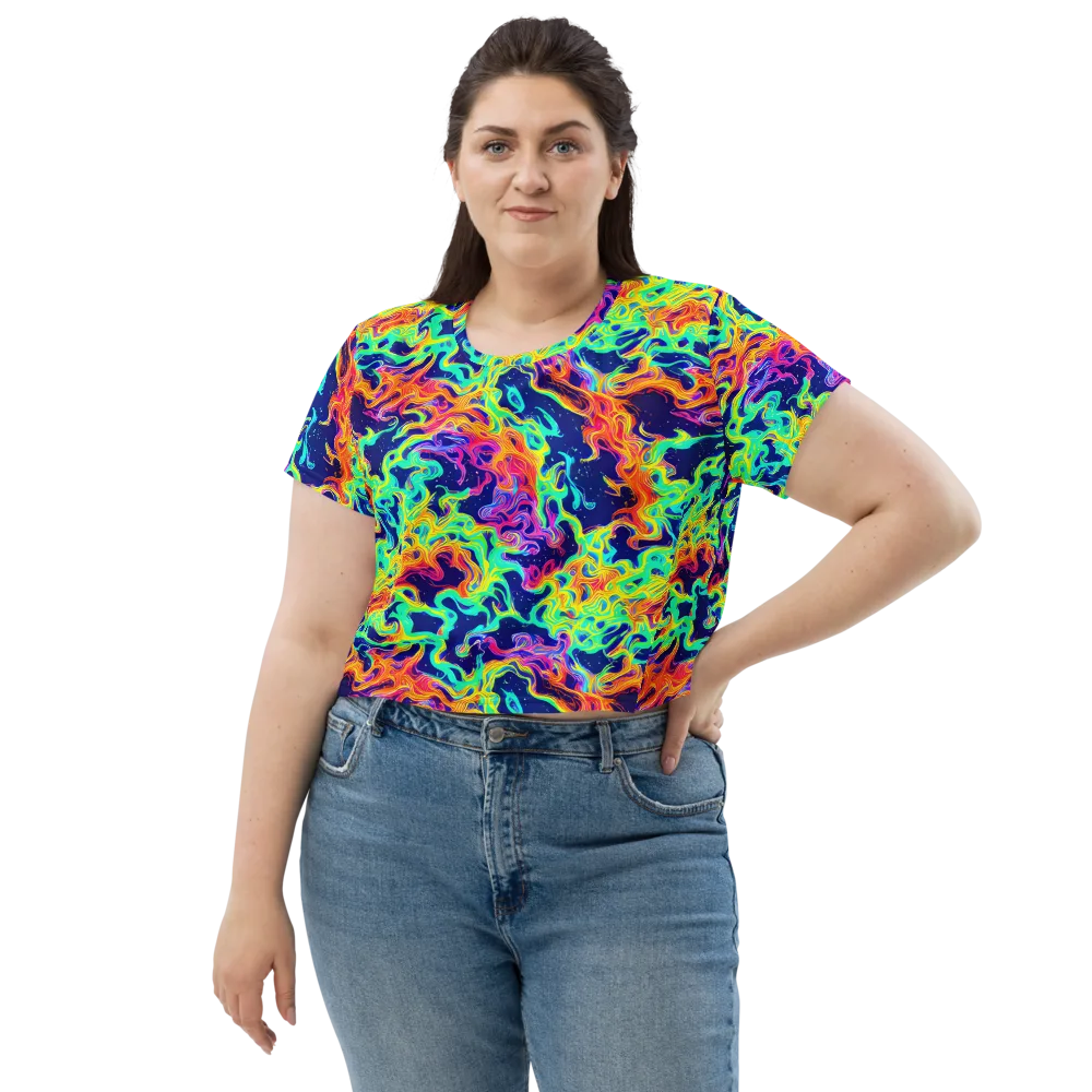 Hypercolor Whirlpool on Crop Tee — Front