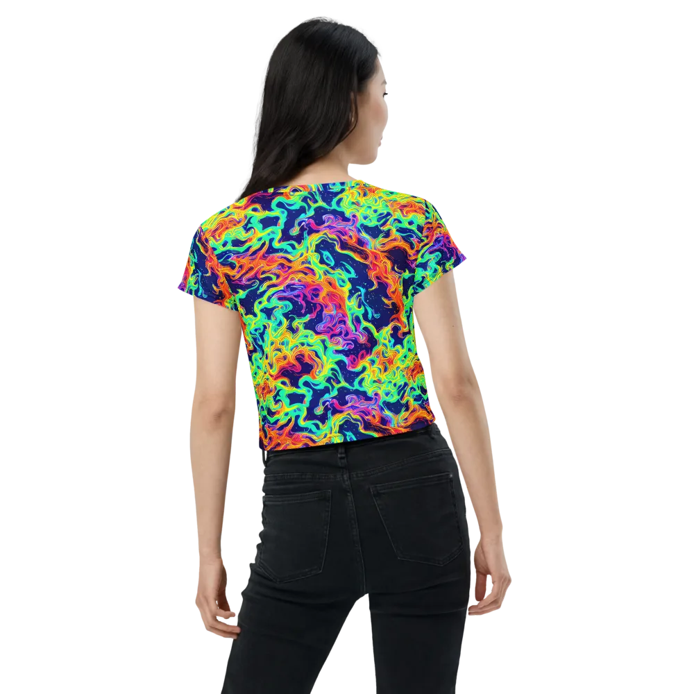 Hypercolor Whirlpool on Crop Tee — Back