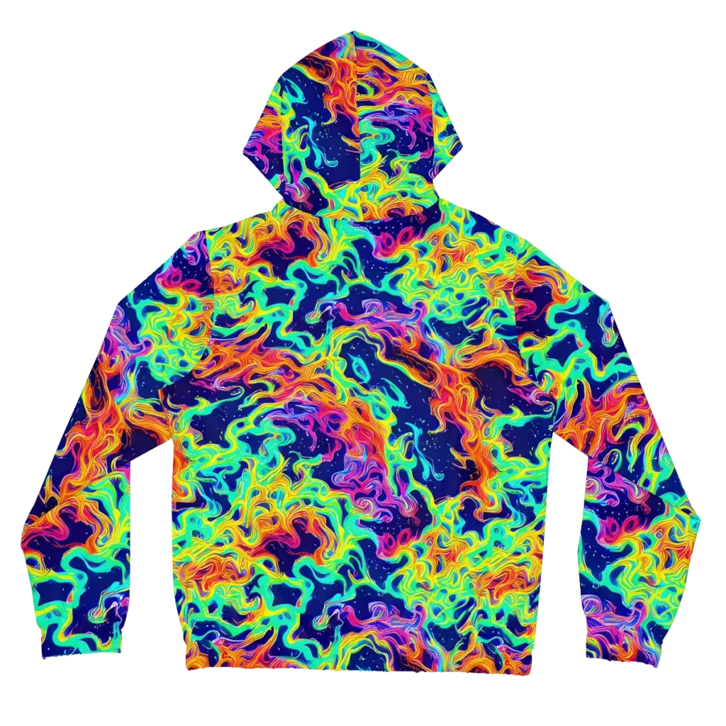Hypercolor Whirlpool on Women's Full-Zip Hoodie — Back