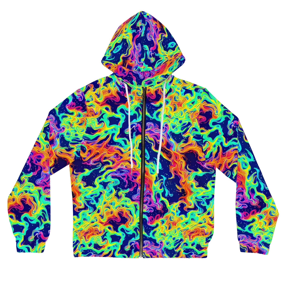 Hypercolor Whirlpool on Women's Full-Zip Hoodie — Front