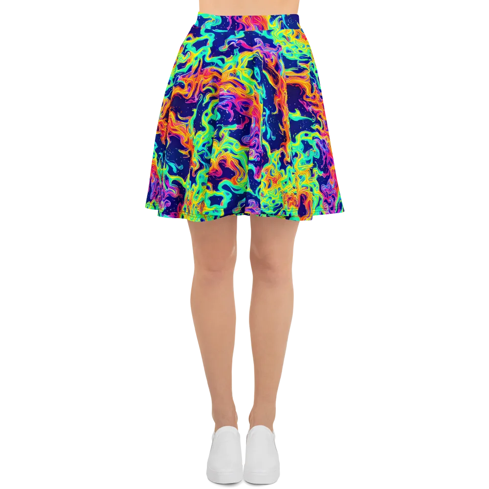 Hypercolor Whirlpool on Skater Skirt — Front