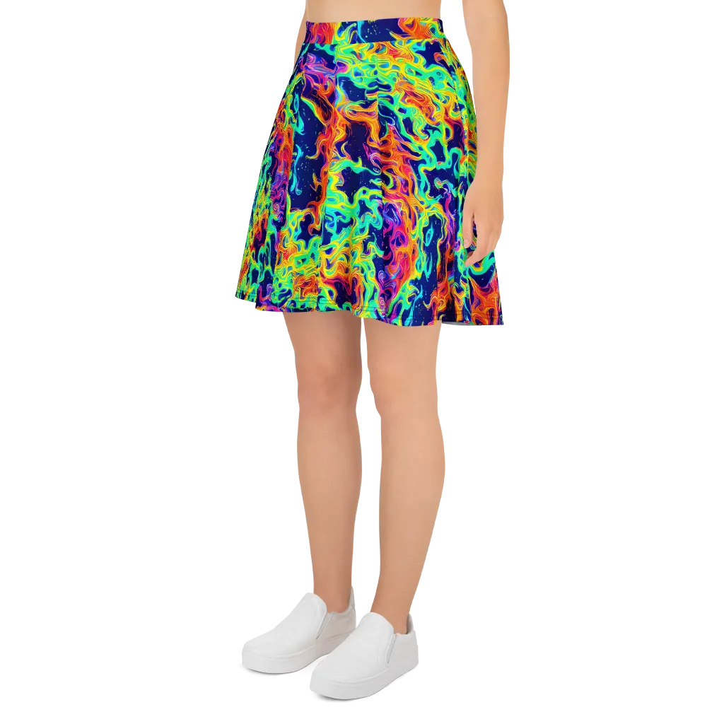 Hypercolor Whirlpool on Skater Skirt — Left