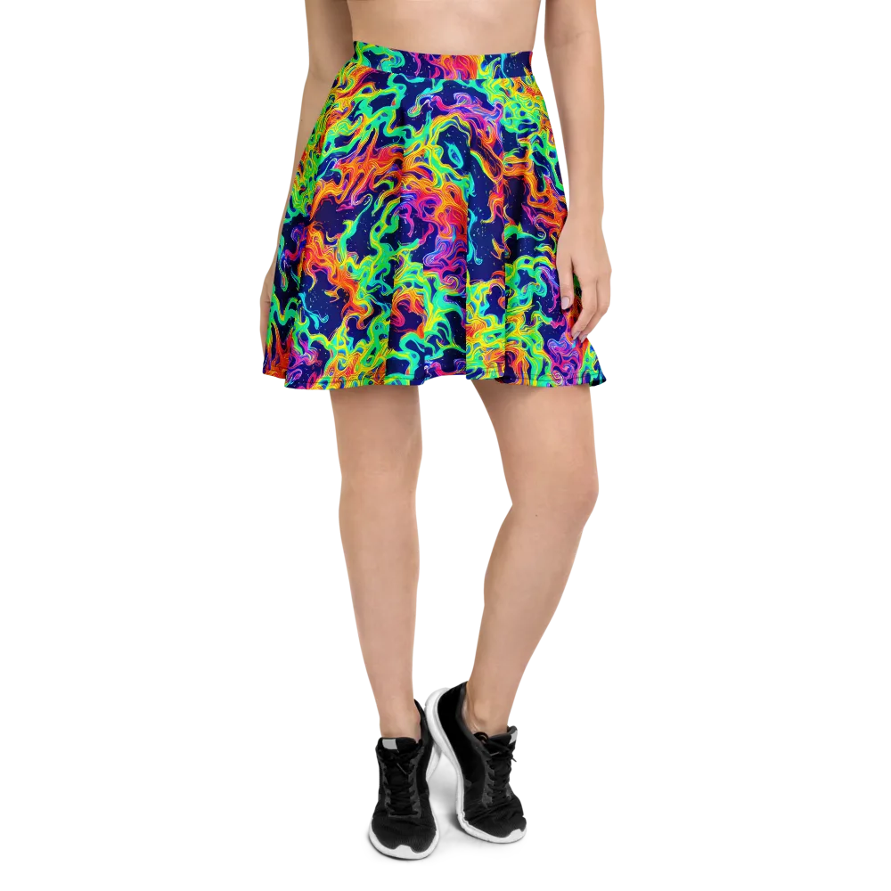 Hypercolor Whirlpool on Skater Skirt — Front