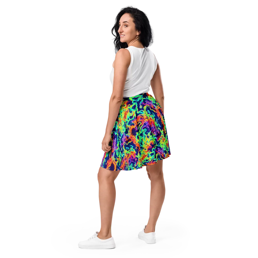 Hypercolor Whirlpool on Skater Skirt — Back