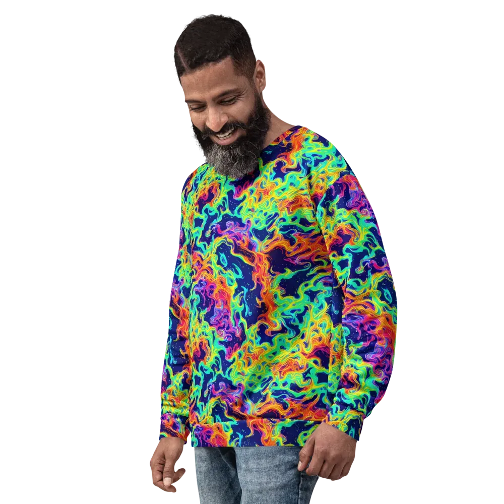 Hypercolor Whirlpool on Sweatshirt — Left Front