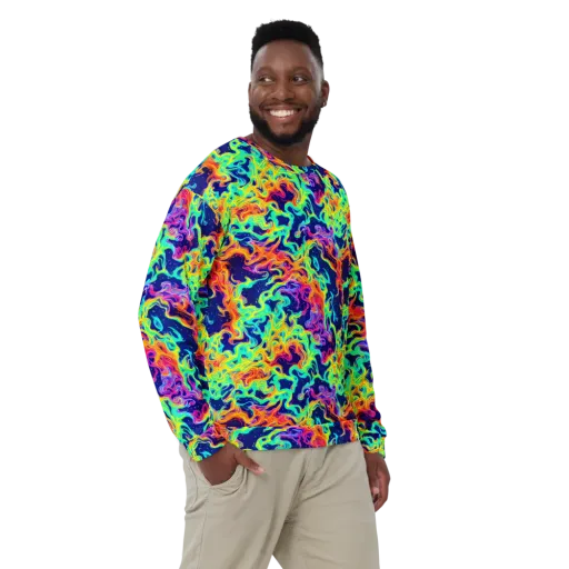 Hypercolor Whirlpool on a Sweatshirt