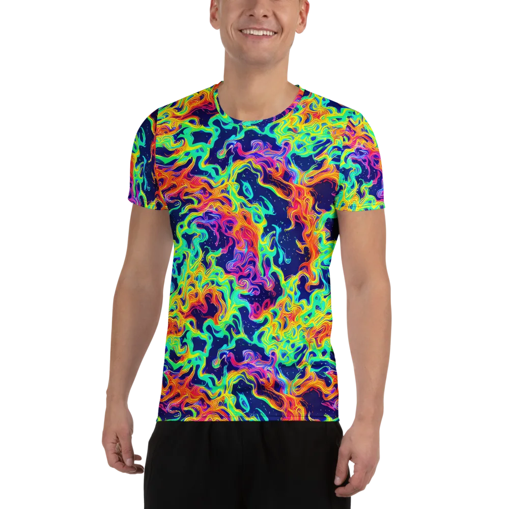 Hypercolor Whirlpool on Men's Athletic T-Shirt — Front