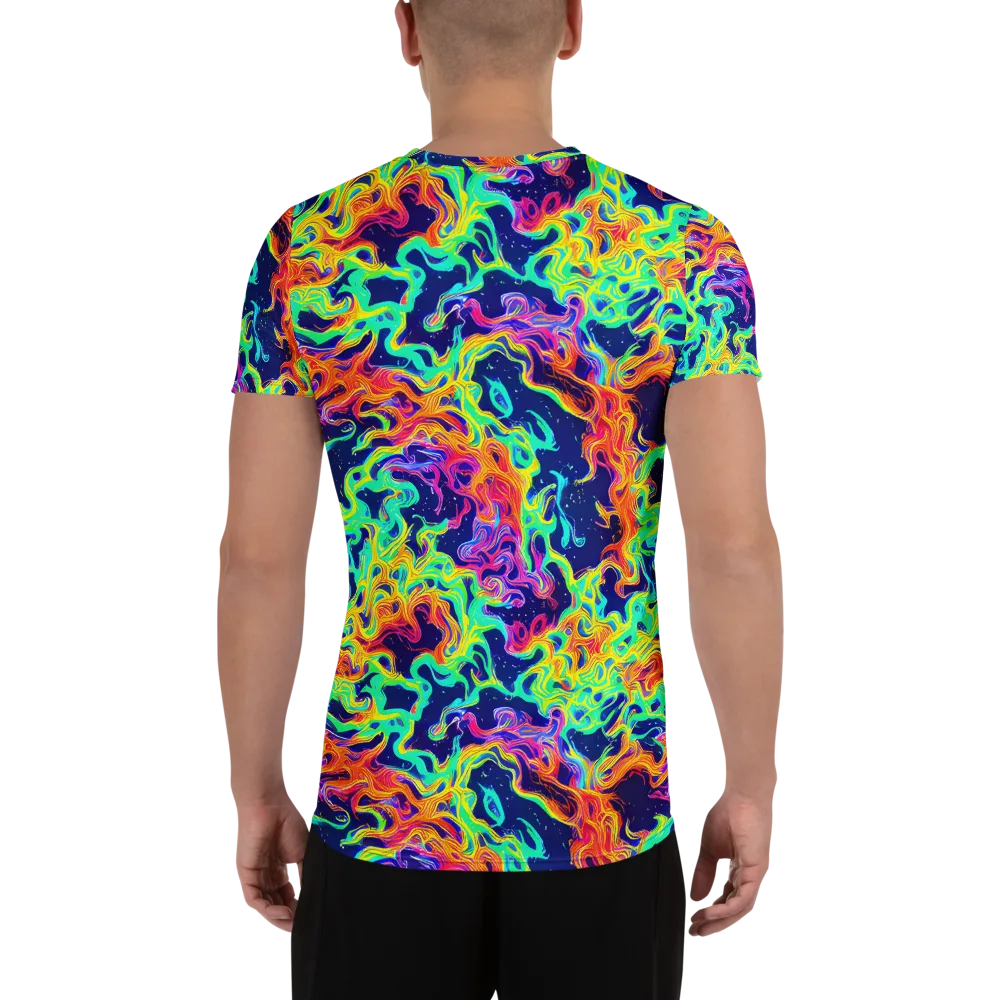 Hypercolor Whirlpool on Men's Athletic T-Shirt — Back