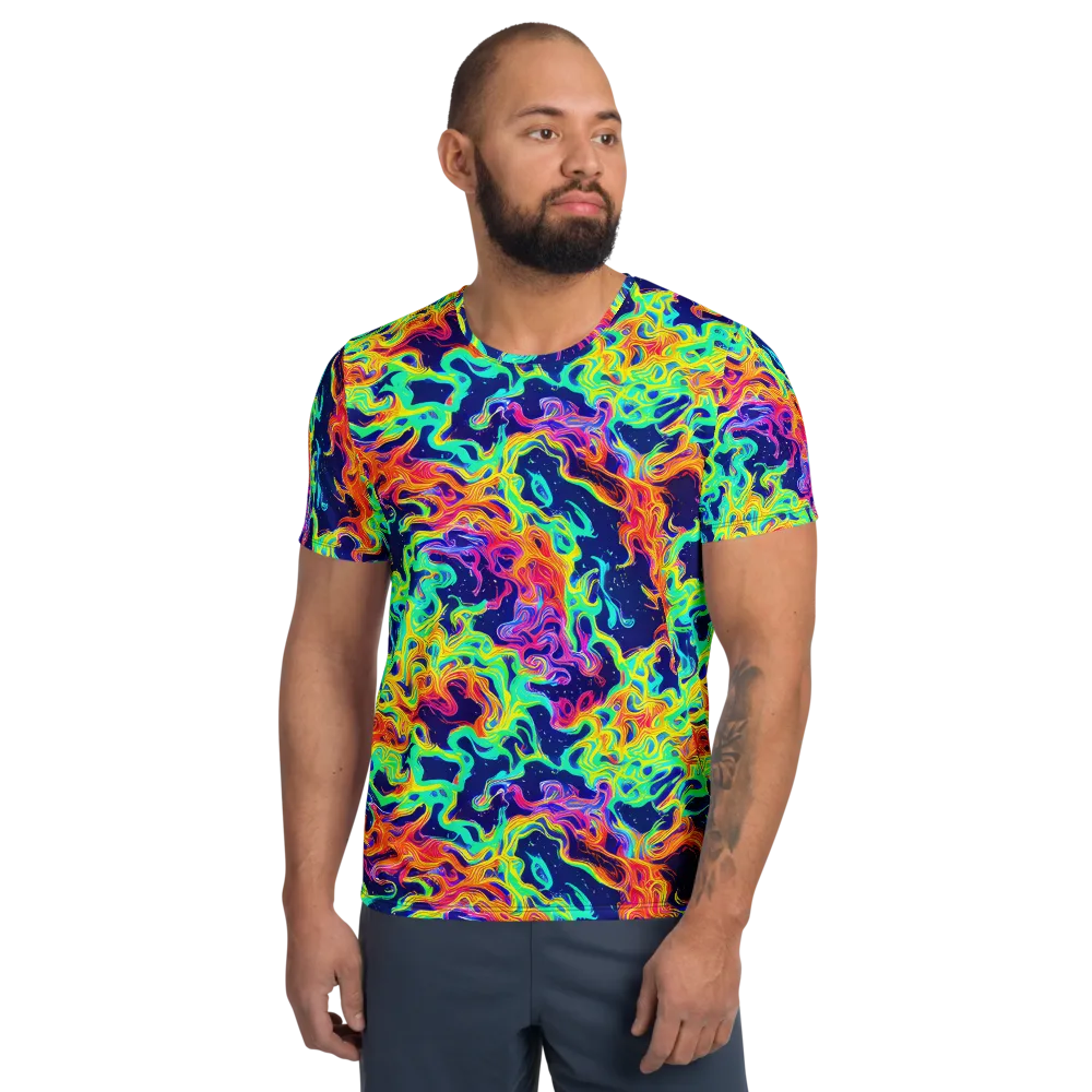 Hypercolor Whirlpool on Men's Athletic T-Shirt — Front