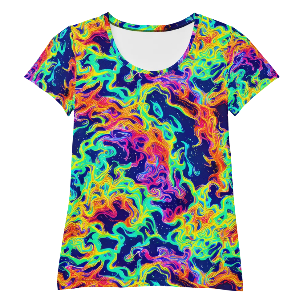 Hypercolor Whirlpool on Women's Athletic T-Shirt — Front