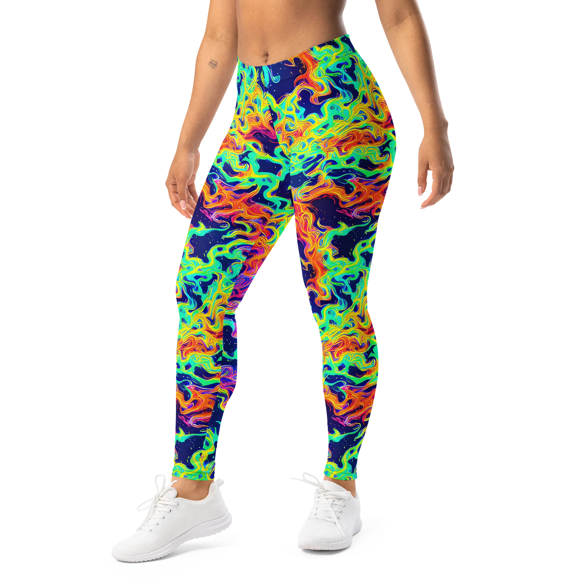 Hypercolor Whirlpool on Leggings — Left Front