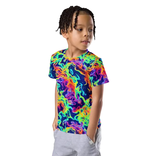Hypercolor Whirlpool on a Kids Crew Neck T-Shirt
