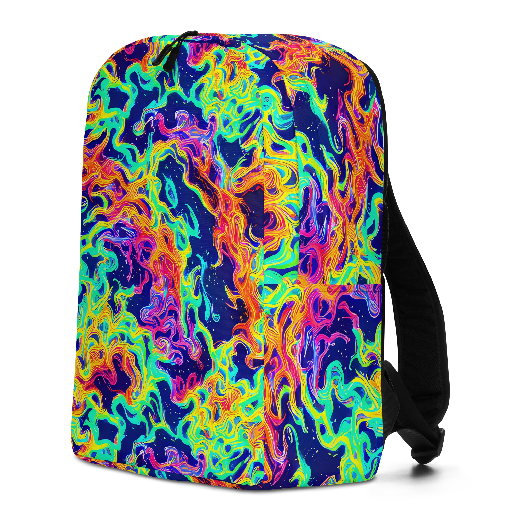 Hypercolor Whirlpool on Minimalist Backpack — Left