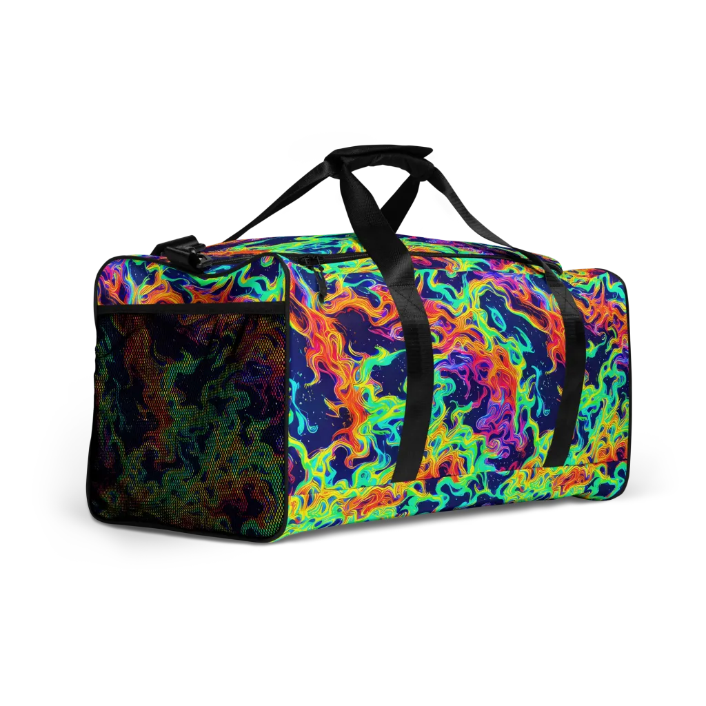 Hypercolor Whirlpool on Duffle Bag — Right Front