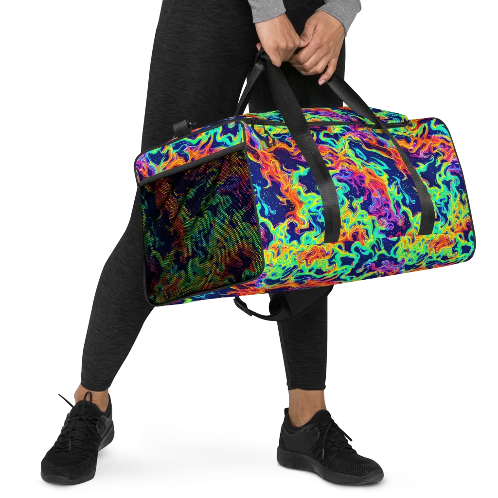 Hypercolor Whirlpool on Duffle Bag — Right Front