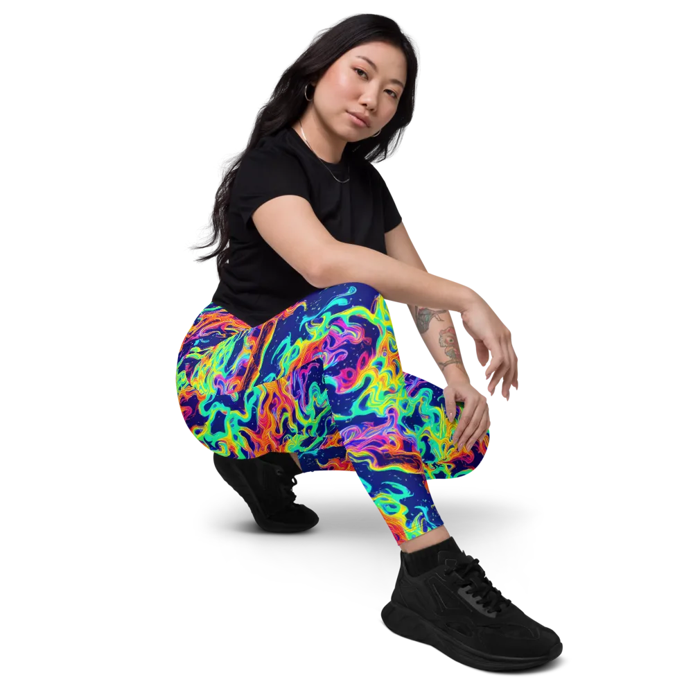 Hypercolor Whirlpool on Leggings with Pockets — Right Front