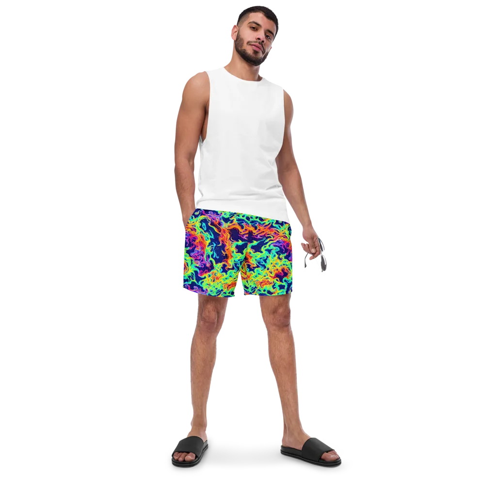 Hypercolor Whirlpool on Swim Trunks — Front