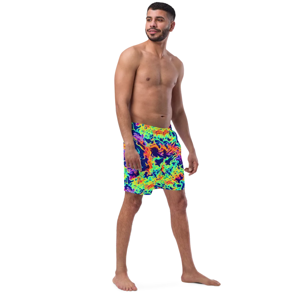 Hypercolor Whirlpool on Swim Trunks — Right Front