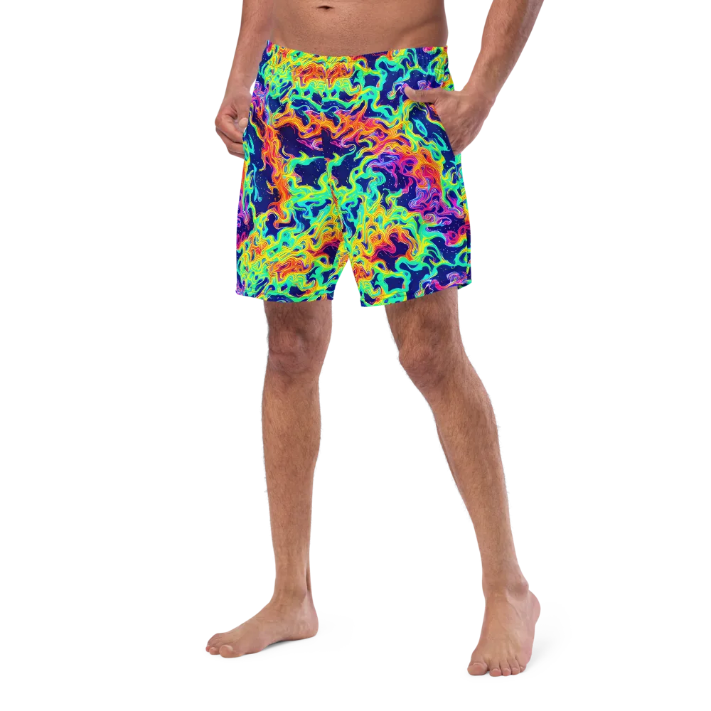 Hypercolor Whirlpool on Swim Trunks — Left Front