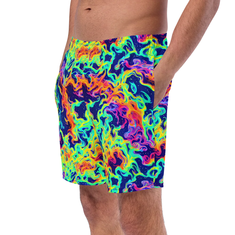 Hypercolor Whirlpool on Swim Trunks — Left Front