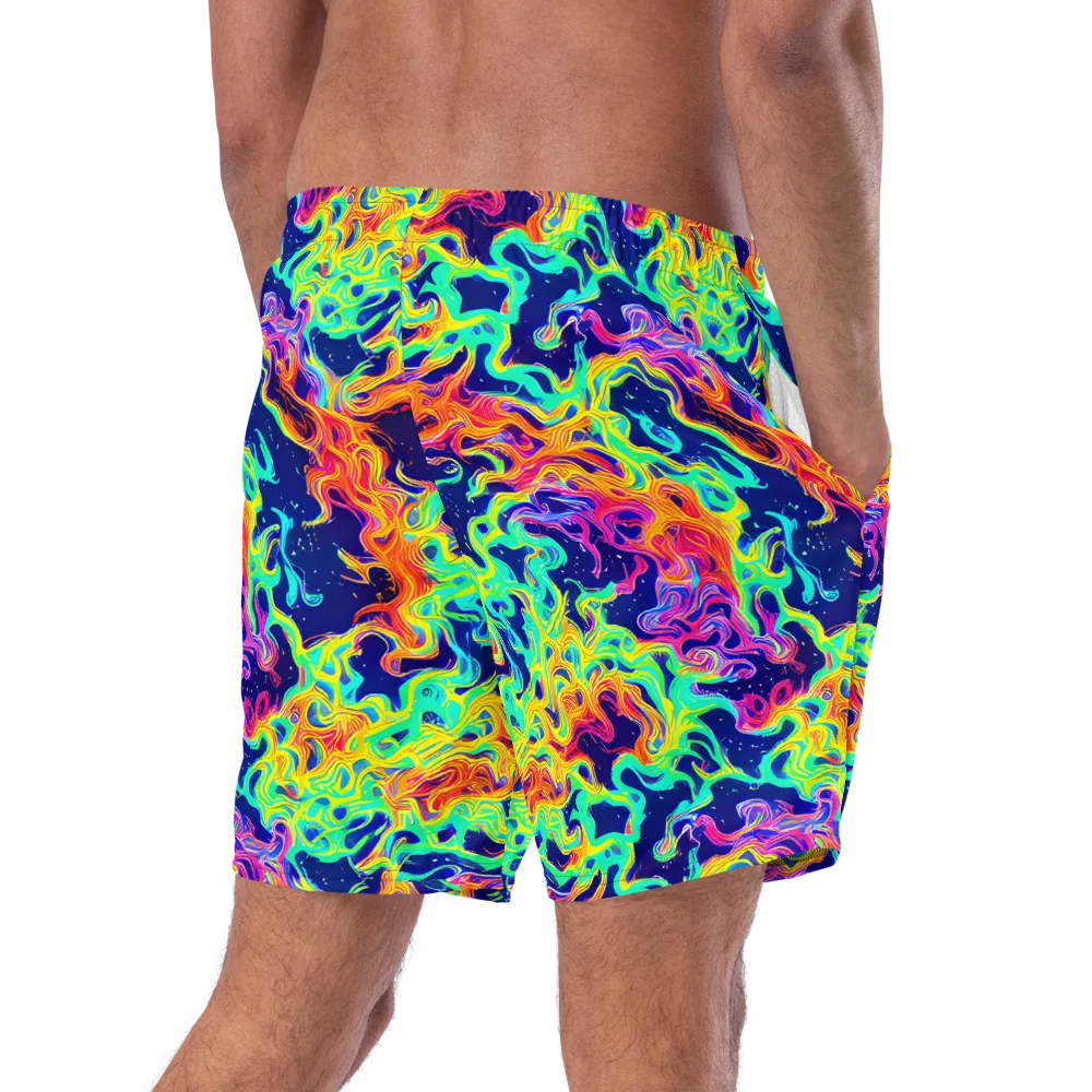 Hypercolor Whirlpool on Swim Trunks — Right Back
