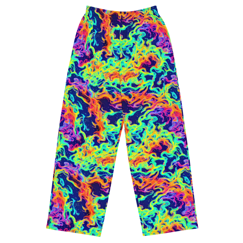 Hypercolor Whirlpool on Wide-Leg Pants — Front