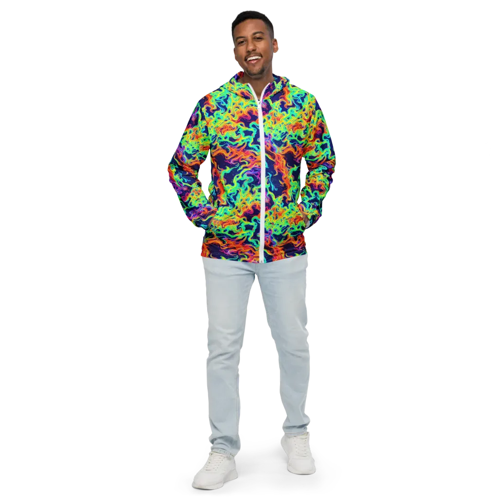 Hypercolor Whirlpool on Men's Windbreaker — Front