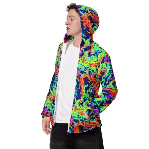Hypercolor Whirlpool on a Men's Windbreaker