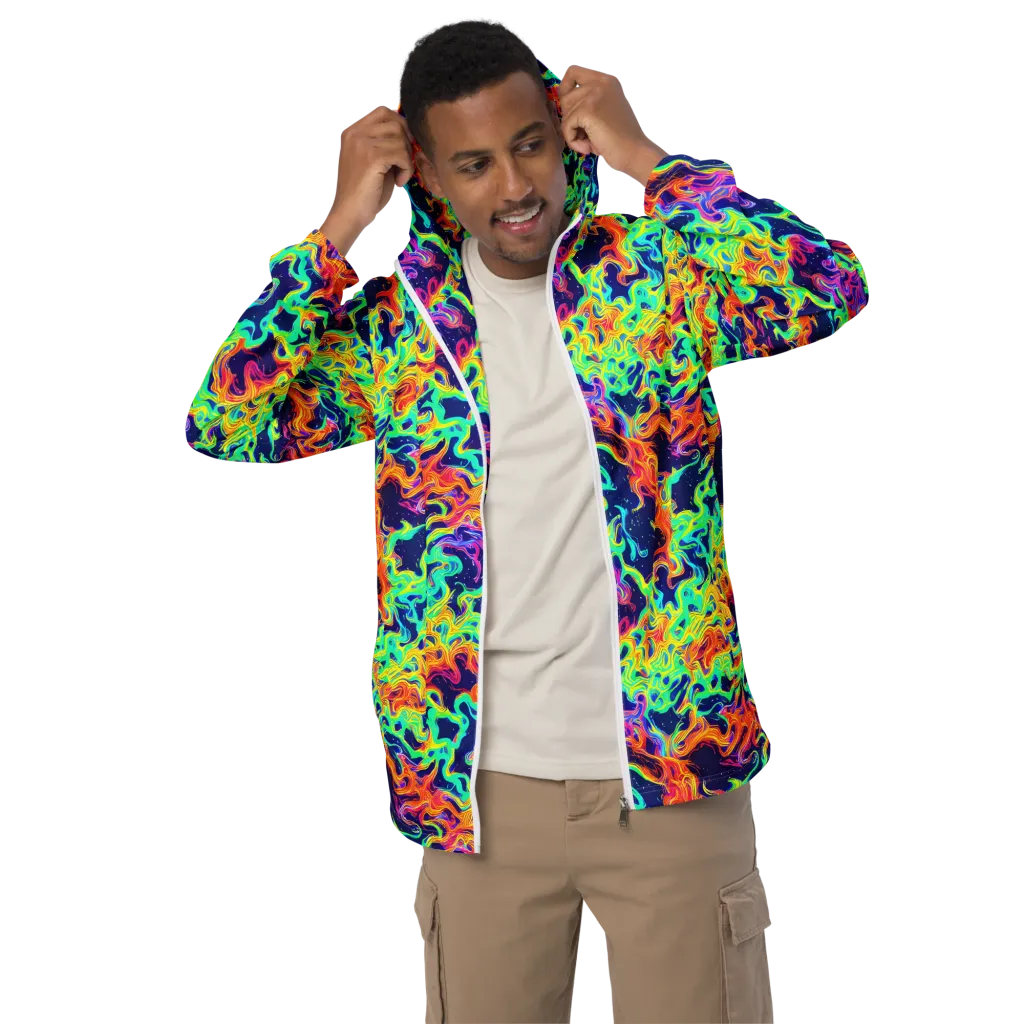 Hypercolor Whirlpool on Men's Windbreaker — Front