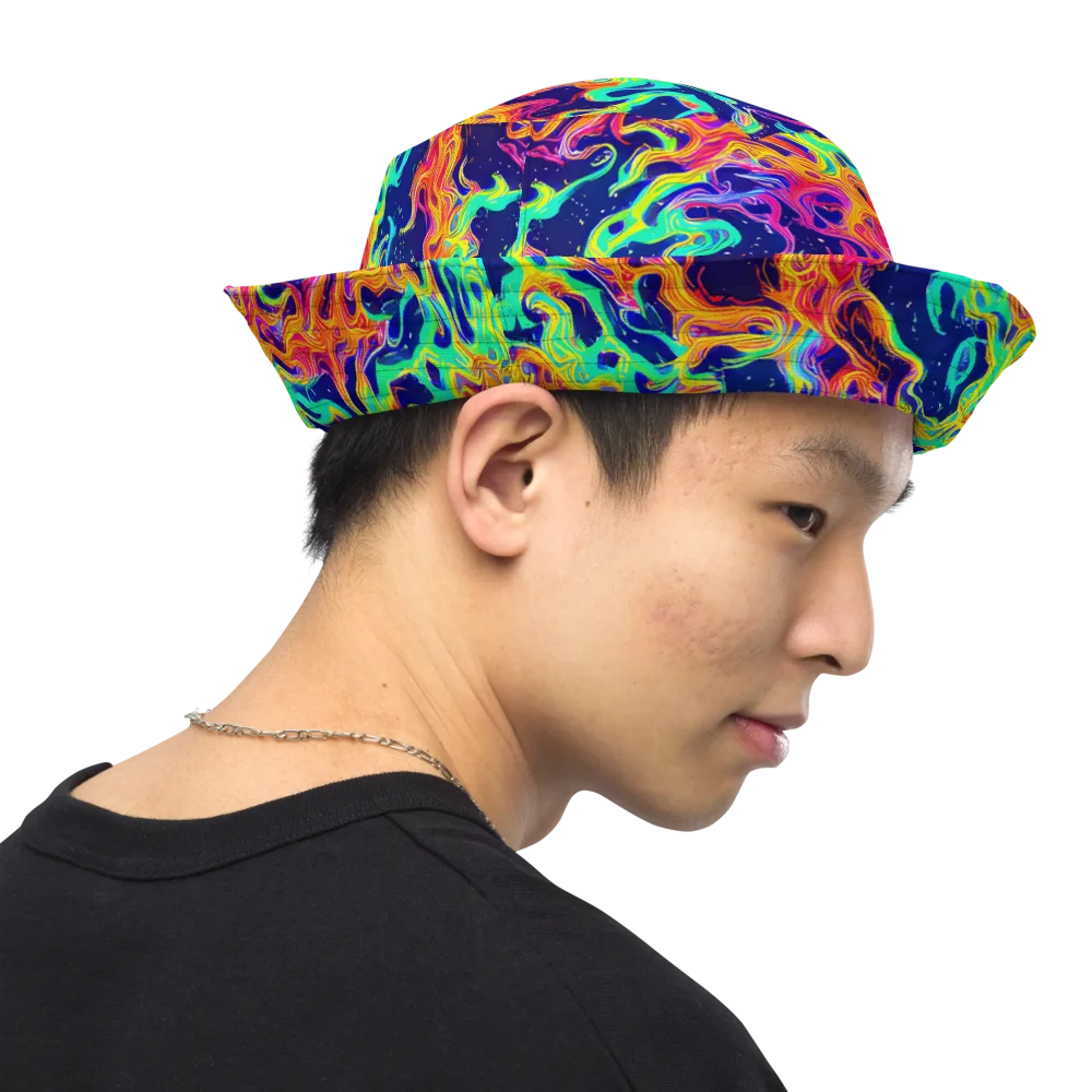 Hypercolor Whirlpool on Reversible Bucket Hat — Right Outside