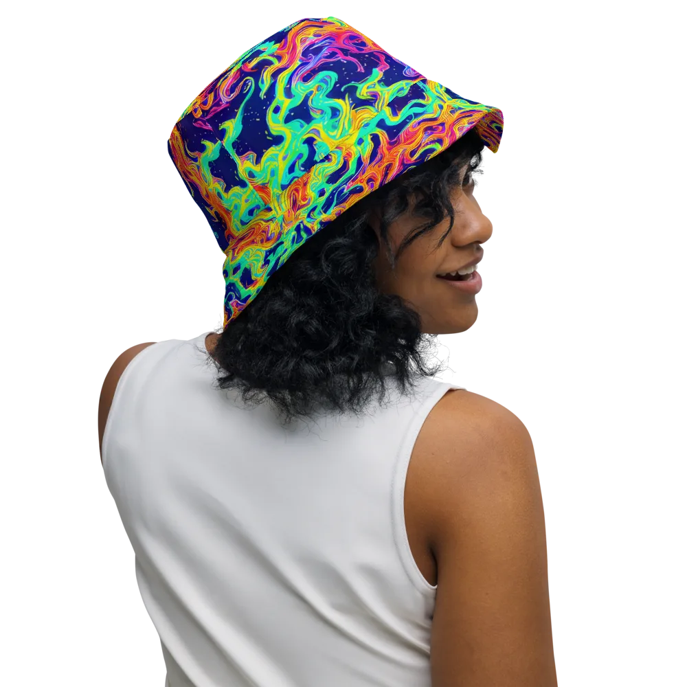 Hypercolor Whirlpool on Reversible Bucket Hat — Right Outside