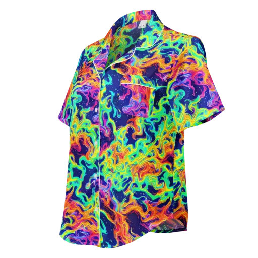 Hypercolor Whirlpool on a Women's Short Sleeve Pajama Top