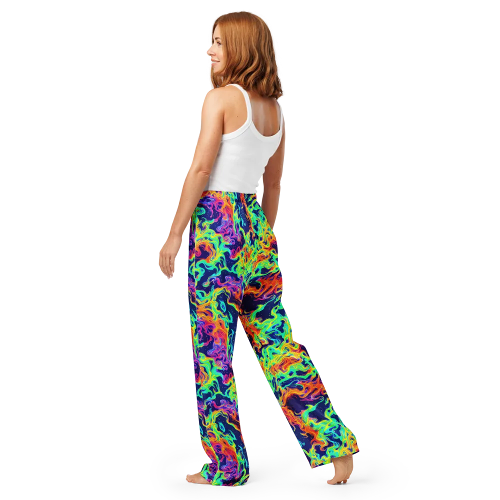Hypercolor Whirlpool on Women's Pajama Pants — Back