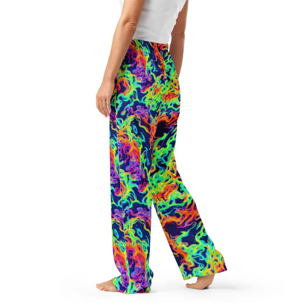 Hypercolor Whirlpool on Women's Pajama Pants — Left